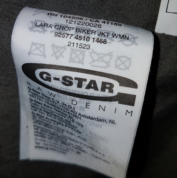 G-STAR RAW Lara Cropped Biker Jacket (Lambskin Leather) - Picture 10 of 10